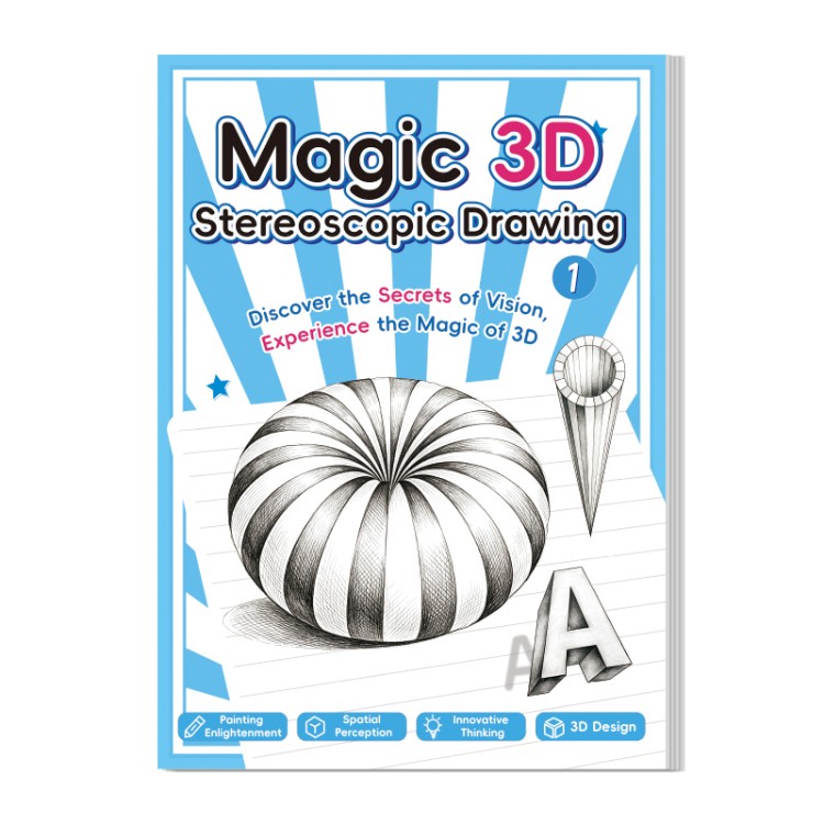 Sách vẽ lập thể 3D phiên bản tiếng Anh